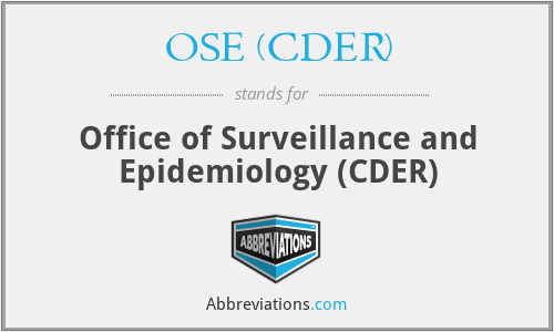 What does OSE (CDER) stand for?